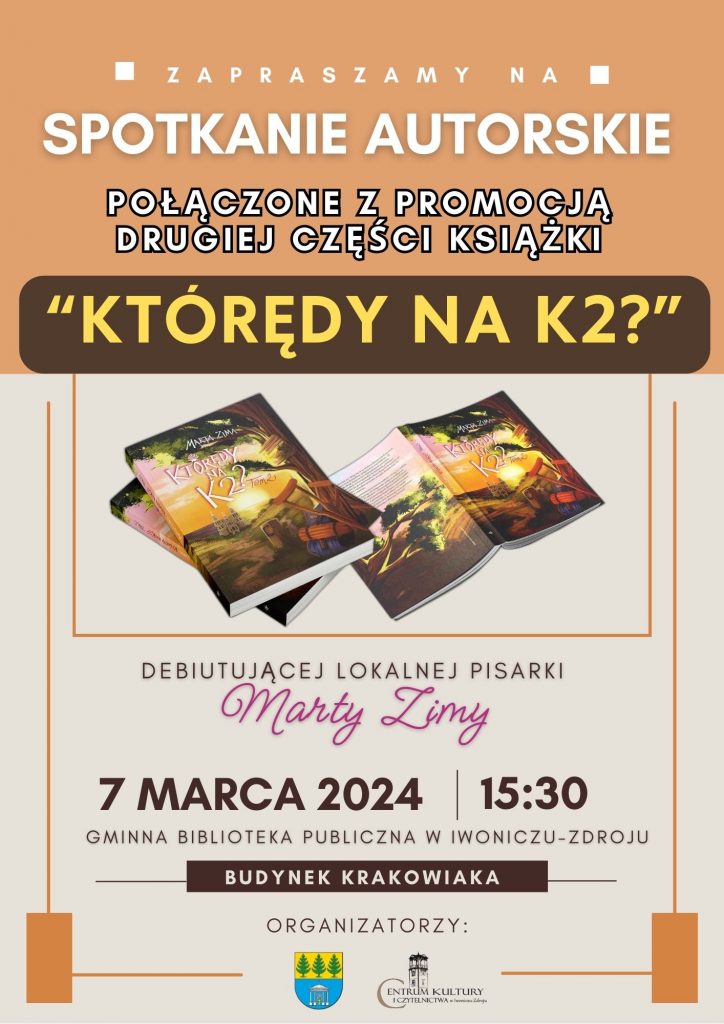 Spotkanie autorskie  promujące 2 cz. książki „Którędy na K2?”