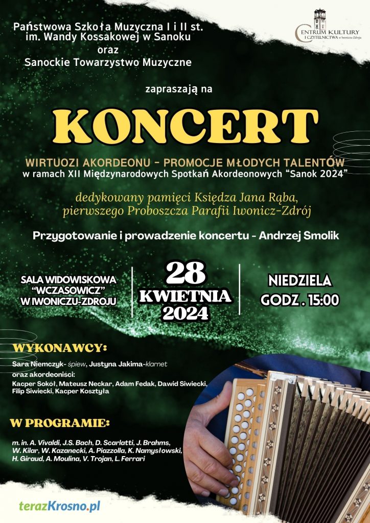 Koncert „Wirtuozi akordeonu, promocja młodych talentów”